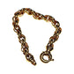 Gold Roller Curb Bracelet