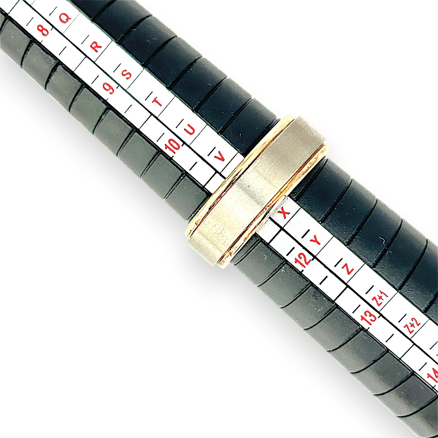 GOLD DEAL | 9ct Yellow & White Gold Solid Plain Band Size W