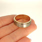 GOLD DEAL | 9ct Yellow & White Gold Solid Plain Band Size W