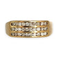 9ct Gold Channel Set Diamond Ring Size S, Valuation $2,850. R # 312