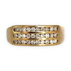9ct Gold Channel Set Diamond Ring Size S, Valuation $2,850. R # 312