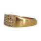 9ct Gold Channel Set Diamond Ring Size S, Valuation $2,850. R # 312