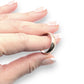 9ct Rose Gold Solid Band Size Q Width 5mm. R # 313