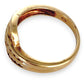 GOLD DEAL | 9ct Gold Two Channel Settings Diamond Ring Size Q1/2 Valuation $2,550