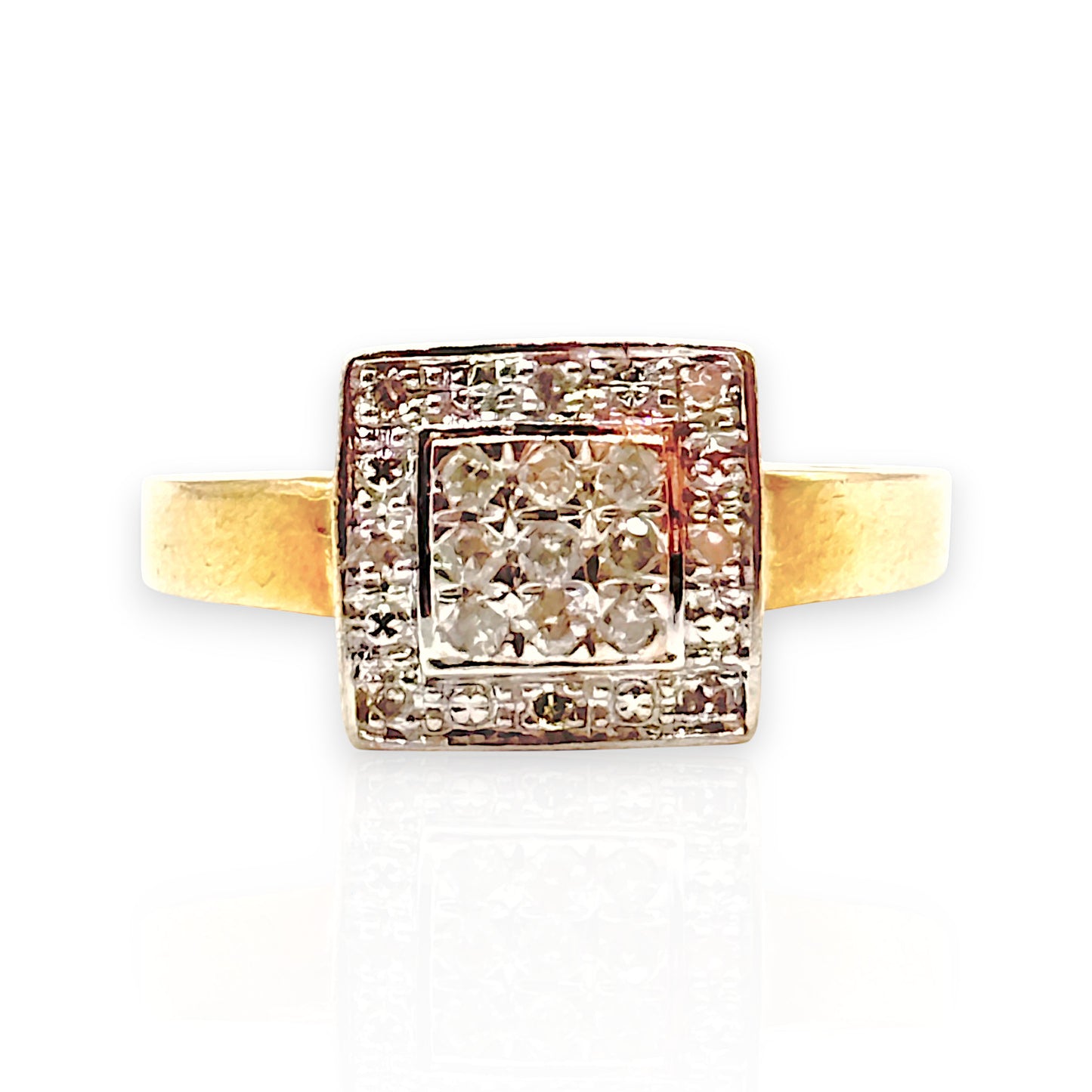 9ct Gold Round Brilliant Cuts Diamond Ring. Valuation $2,100.00. R # 316