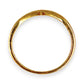 GOLD DEAL | 9kt Gold Nova Wishbone Ring with Diamonds Size N 1/2