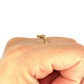GOLD DEAL | 9kt Gold Nova Wishbone Ring with Diamonds Size N 1/2
