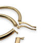 NZGD | 18ct Gold Radiant Circle Hoop Earrings 35.5mm