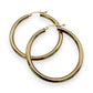 NZGD | 18ct Gold Radiant Circle Hoop Earrings 35.5mm