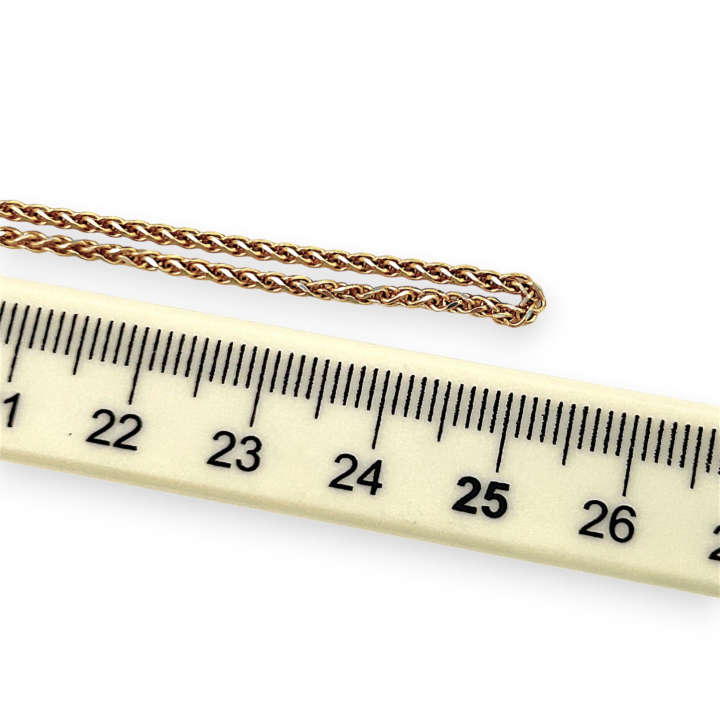NZGD | 18ct Gold Eternal Spiral Wheat Chain 50cm