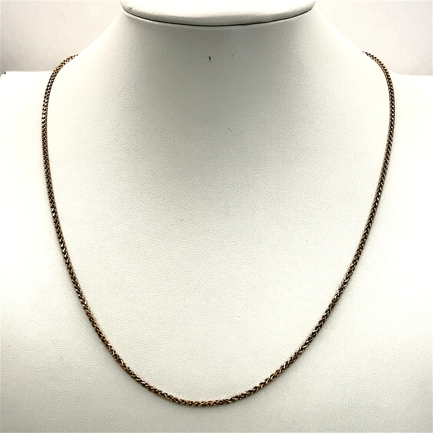 NZGD | 18ct Gold Eternal Spiral Wheat Chain 50cm