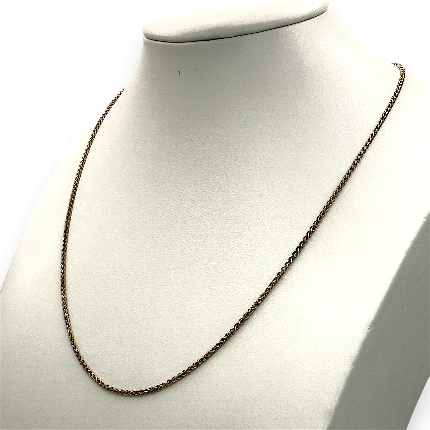NZGD | 18ct Gold Eternal Spiral Wheat Chain 50cm