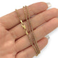 NZGD | 18ct Gold Eternal Spiral Wheat Chain 50cm