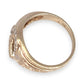 9ct Gold Diamond Set Horseshoe & Horse Head Valuation $1,800 Size Q1/2. R # 322