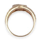 9ct Gold Diamond Set Horseshoe & Horse Head Valuation $1,800 Size Q1/2. R # 322