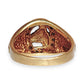 9ct Gold Diamond Set Horseshoe & Horse Head Valuation $1,800 Size Q1/2. R # 322