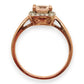 NZGD | 9ct Rose Gold Blush Petal Morganite Ring Size Q