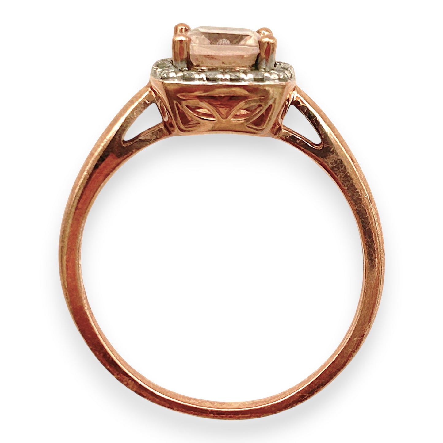 NZGD | 9ct Rose Gold Blush Petal Morganite Ring Size Q