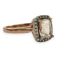 NZGD | 9ct Rose Gold Blush Petal Morganite Ring Size Q