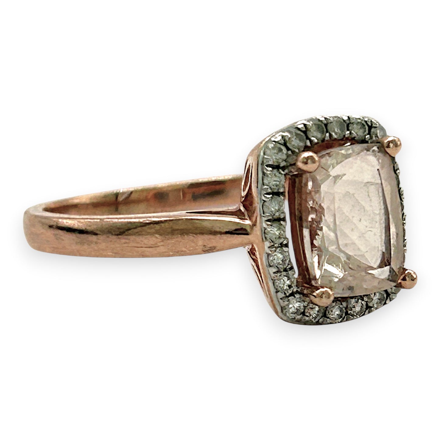 NZGD | 9ct Rose Gold Blush Petal Morganite Ring Size Q
