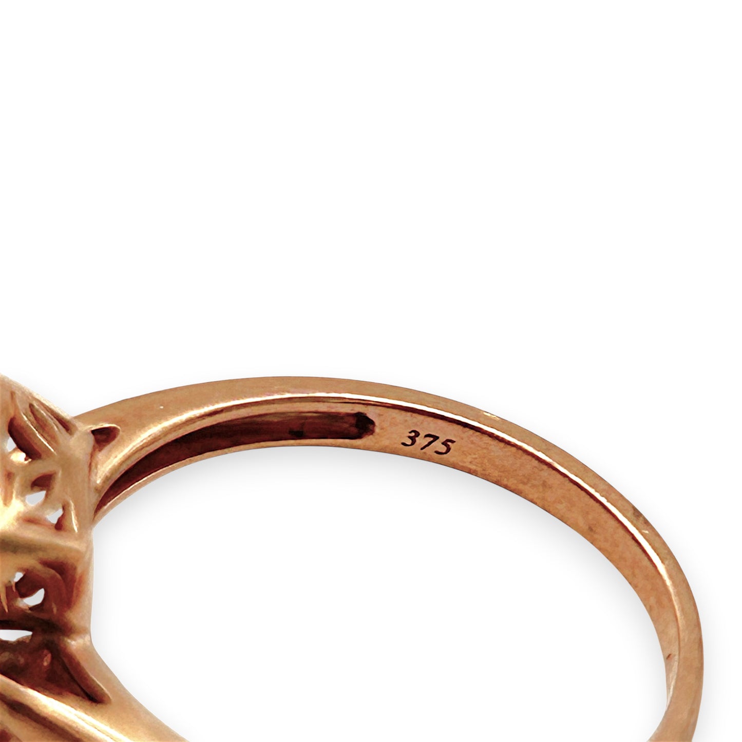 NZGD | 9ct Rose Gold Blush Petal Morganite Ring Size Q