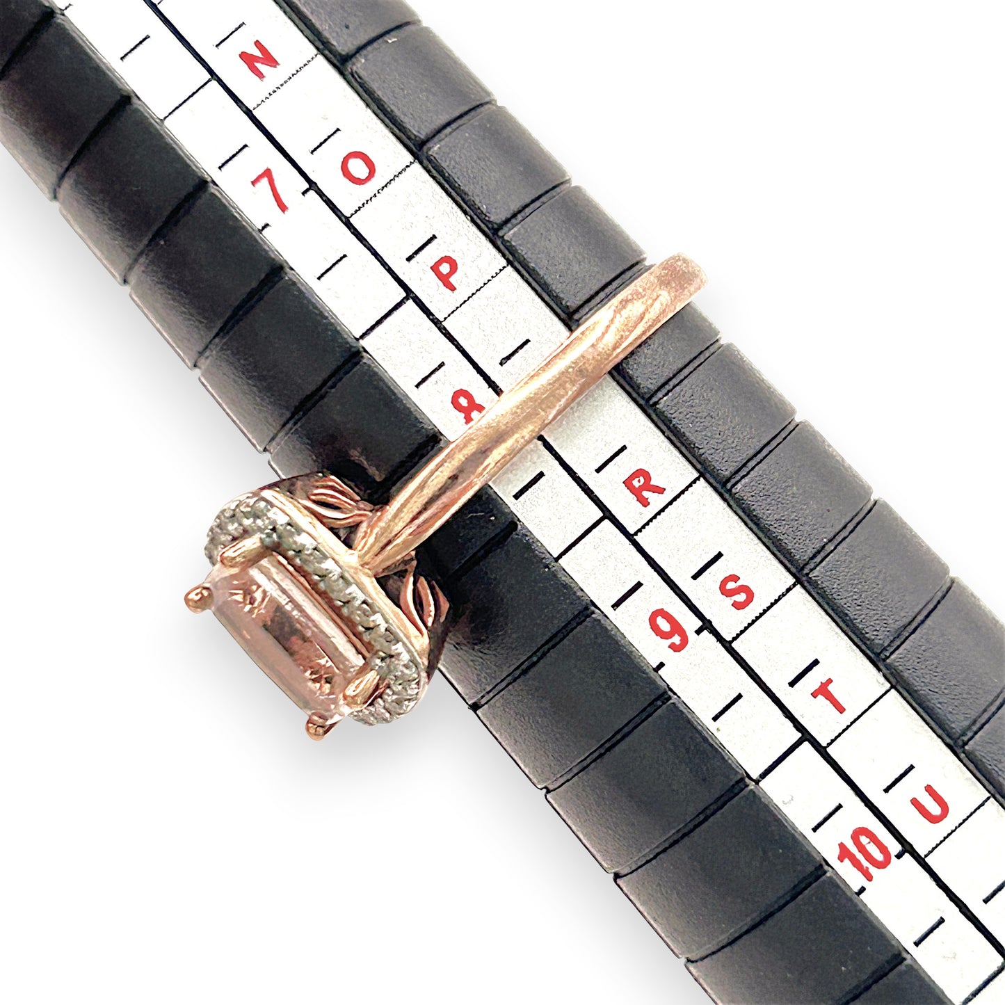 NZGD | 9ct Rose Gold Blush Petal Morganite Ring Size Q