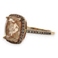 NZGD | 10ct Rose Gold Blush Petal Morganite Ring Size N 1/2