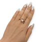 NZGD | 10ct Rose Gold Blush Petal Morganite Ring Size N 1/2