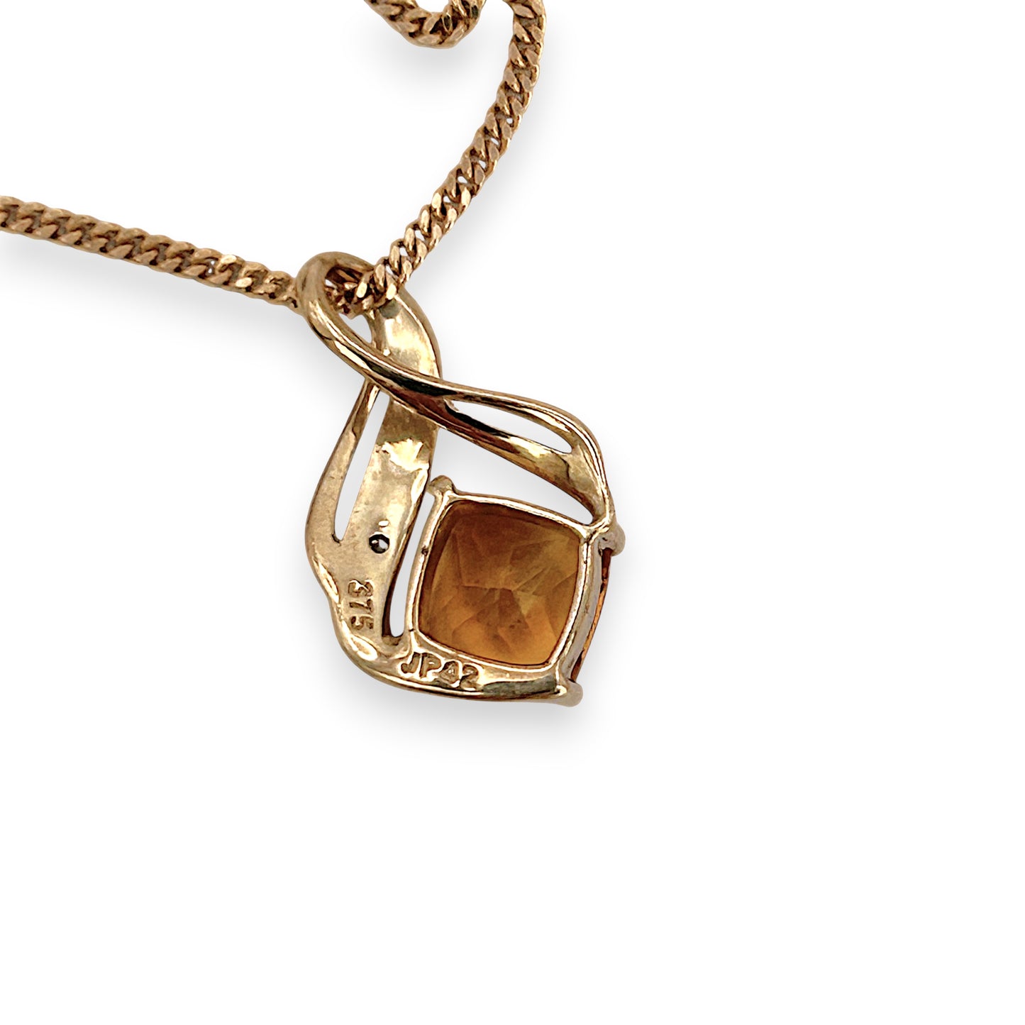 NZGD | 9ct Gold Citrine Solace Necklace 44cm