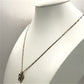 NZGD | 9ct Gold Lustre Heart Figaro Necklace 49cm