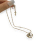 NZGD | 9ct Gold Lustre Heart Figaro Necklace 49cm