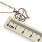 NZGD | 9ct Gold Lustre Heart Figaro Necklace 49cm