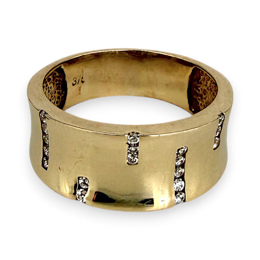 NZGD | 9ct Gold Golden Forte Signature Ring Size S