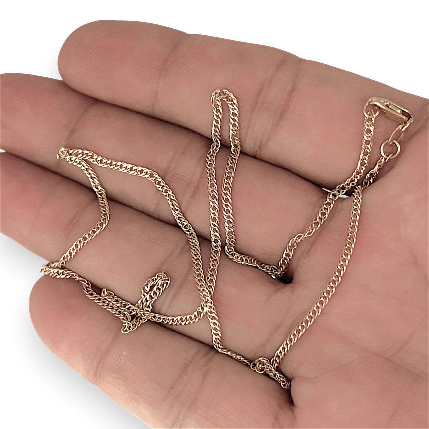 GOLD DEAL | 9ct (9kt) Gold Distinctive Dual Link Chain 44cm