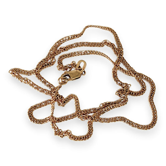GOLD DEAL | 9ct (9kt) Gold Distinctive Dual Link Chain 44cm