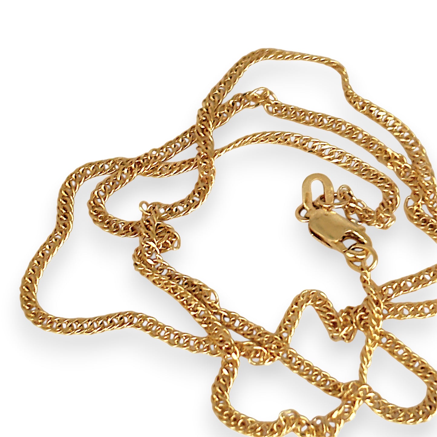 GOLD DEAL | 9ct (9kt) Gold Distinctive Dual Link Chain 44cm
