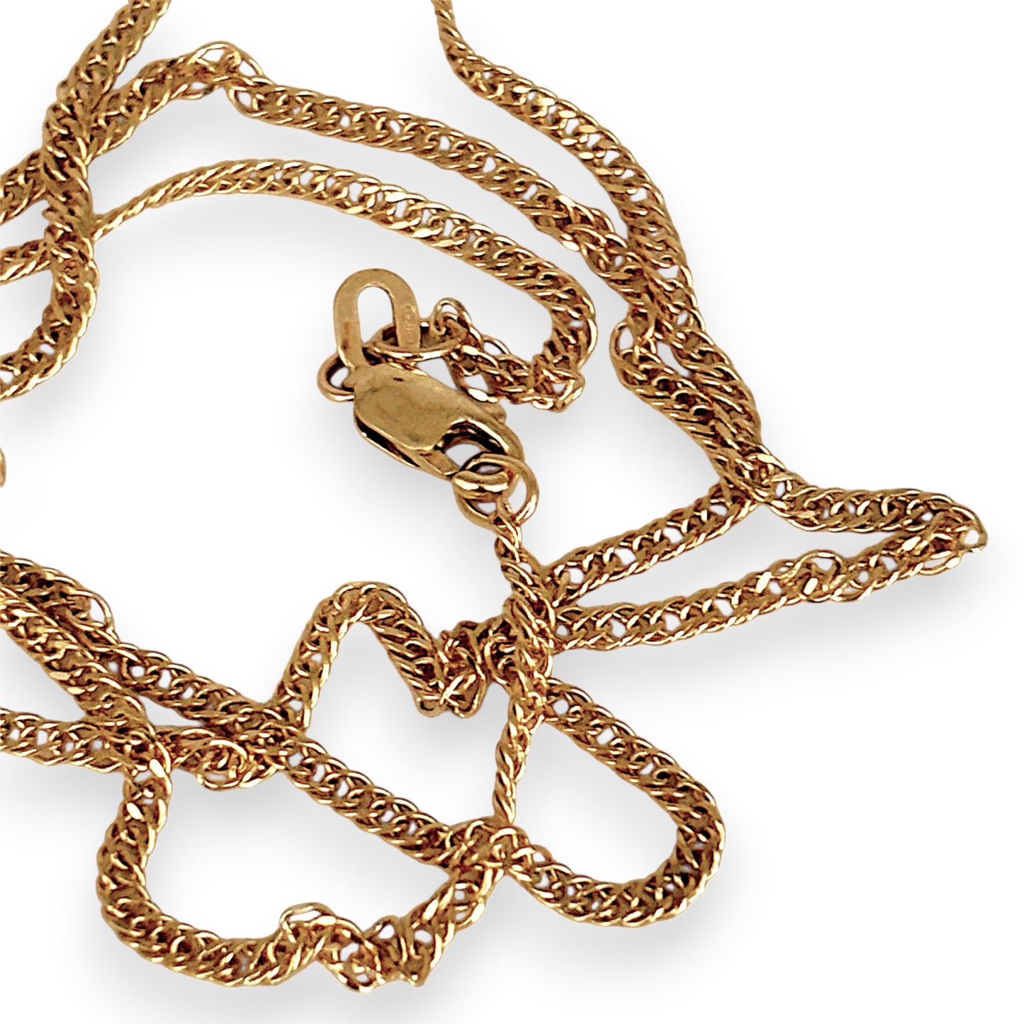 GOLD DEAL | 9ct (9kt) Gold Distinctive Dual Link Chain 44cm