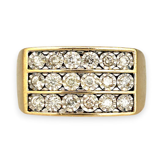 GOLD DEAL | FLASH SALE 9ct (9K) Gold Graceful Diamond 0.36ct Ring Valuation $2,600