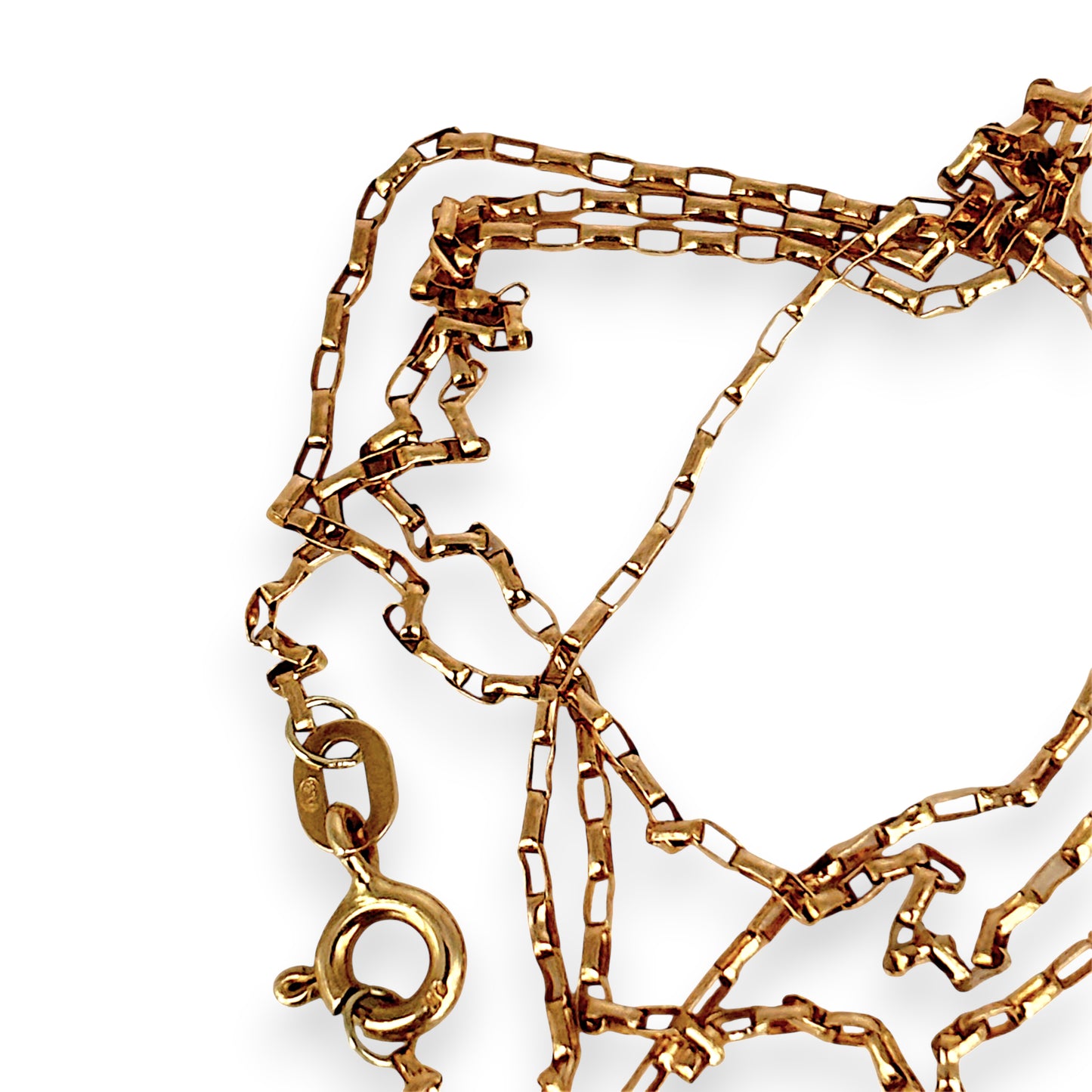 GOLD DEAL | 9ct (9kt) Gold Trace-Link Light-Weight Chain 62cm