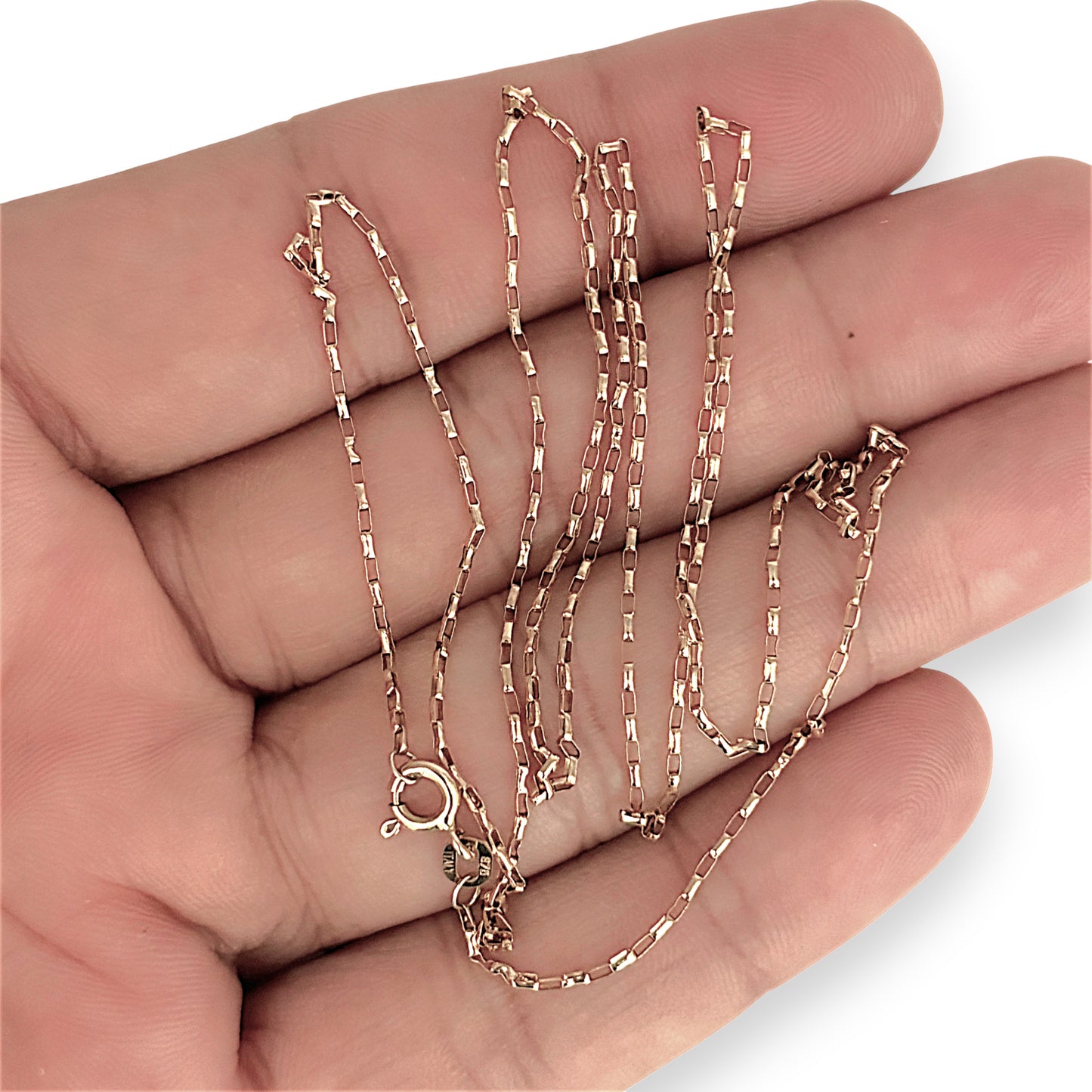 GOLD DEAL | 9ct (9kt) Gold Trace-Link Light-Weight Chain 62cm