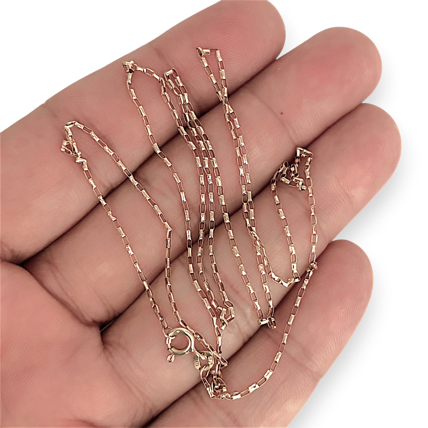 GOLD DEAL | 9ct (9kt) Gold Trace-Link Light-Weight Chain 62cm