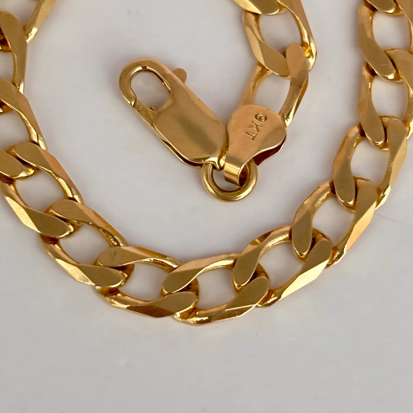 NZGD | 9ct Gold Luxe 9ct Polished Curb Bracelet 22cm