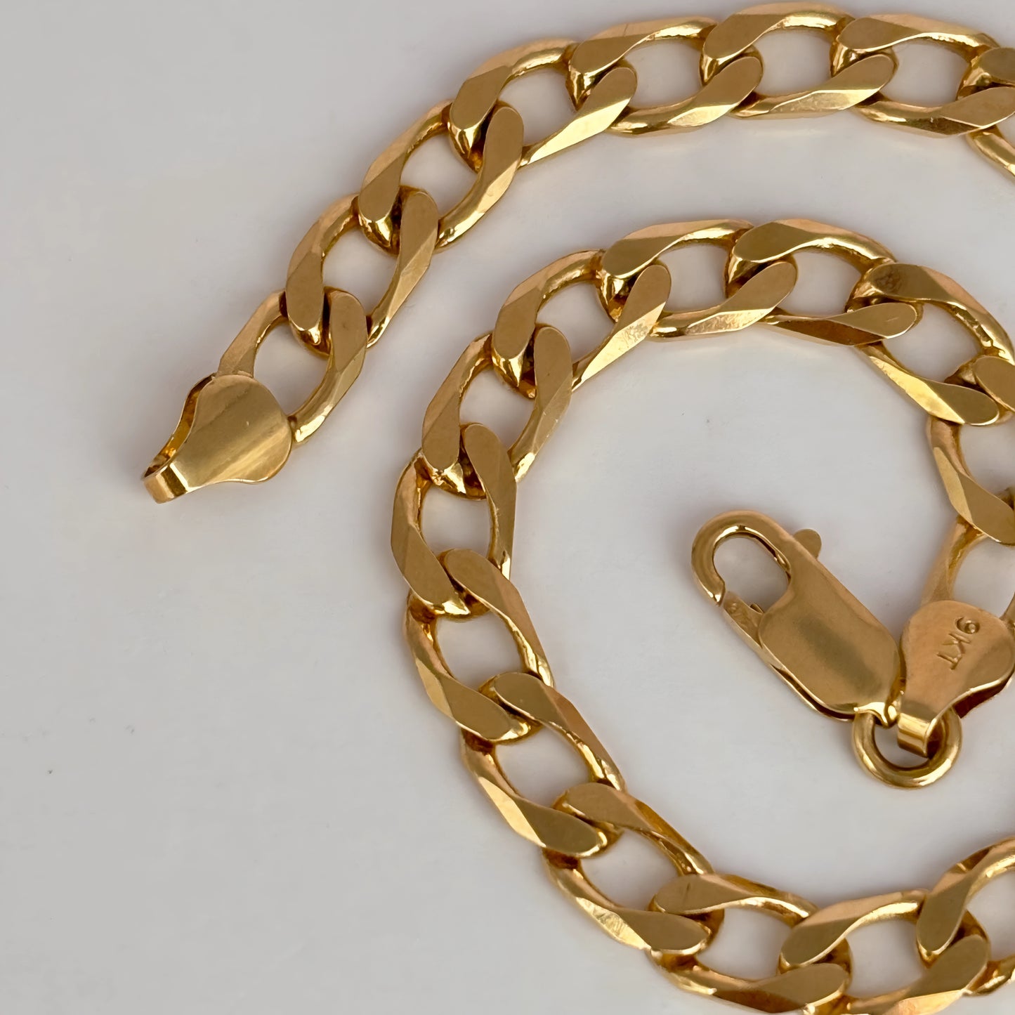 NZGD | 9ct Gold Luxe 9ct Polished Curb Bracelet 22cm
