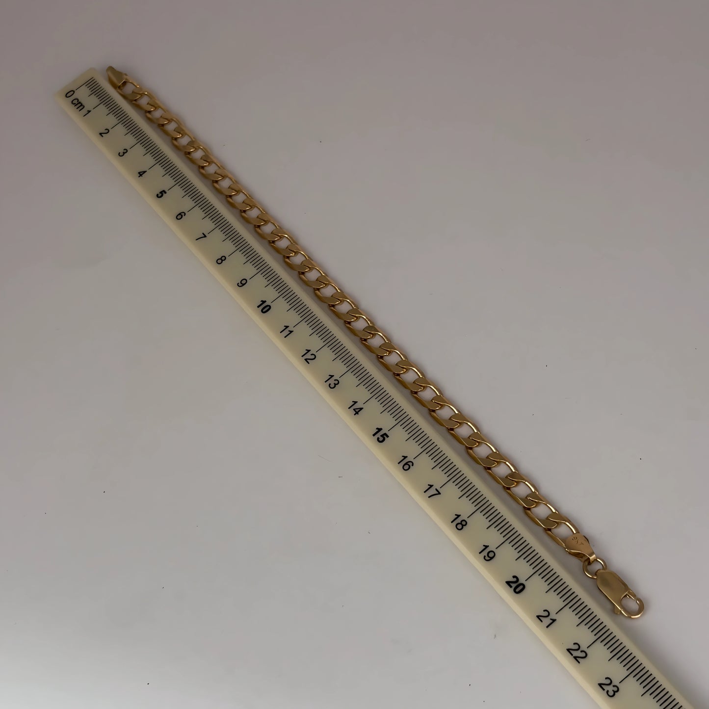 NZGD | 9ct Gold Luxe 9ct Polished Curb Bracelet 22cm