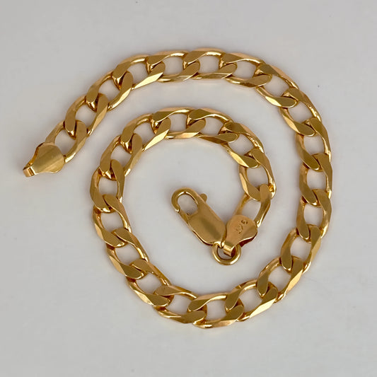 NZGD | 9ct Gold Luxe 9ct Polished Curb Bracelet 22cm