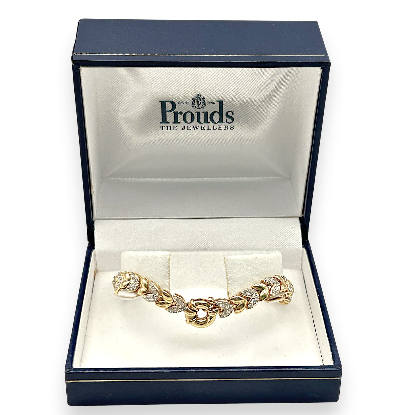 NZGD  | 9ct Gold PROUDS  Golden Leaf Bracelet Valuation $3,500