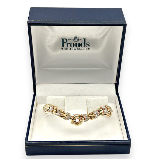 NZGD  | 9ct Gold PROUDS  Golden Leaf Bracelet Valuation $3,500