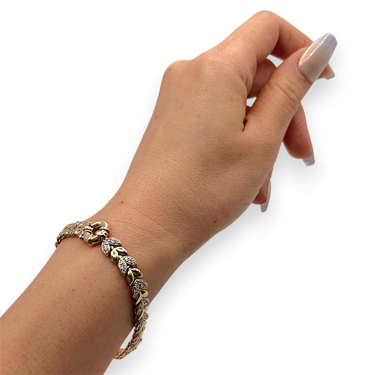 NZGD  | 9ct Gold PROUDS  Golden Leaf Bracelet Valuation $3,500