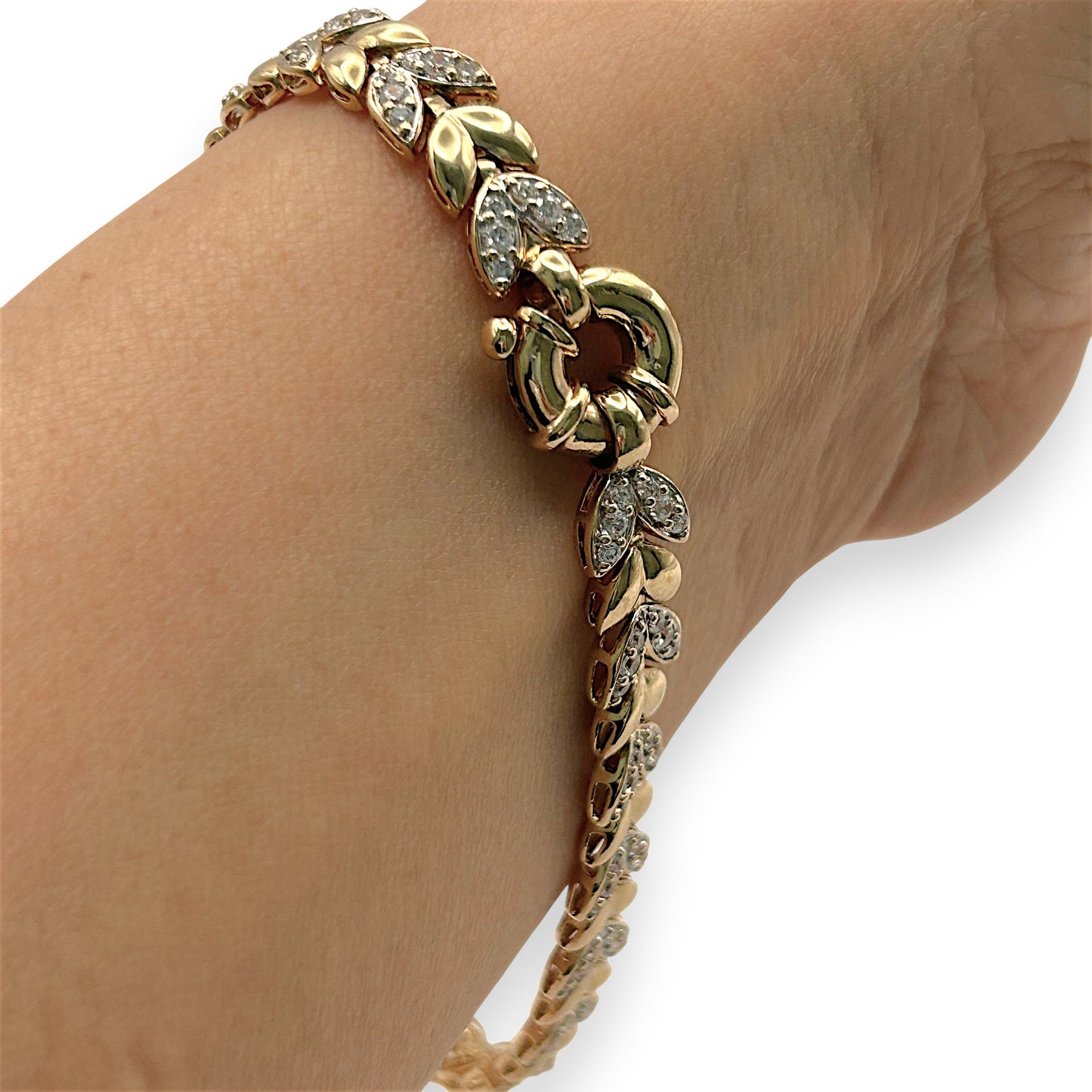 NZGD  | 9ct Gold PROUDS  Golden Leaf Bracelet Valuation $3,500