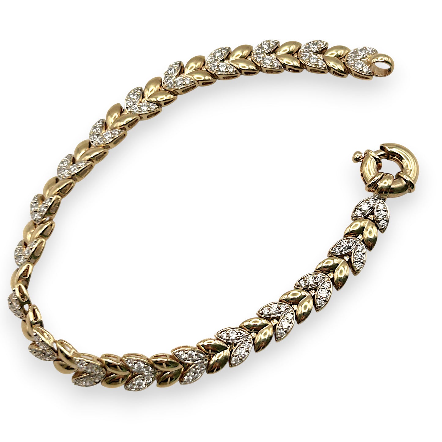 NZGD  | 9ct Gold PROUDS  Golden Leaf Bracelet Valuation $3,500